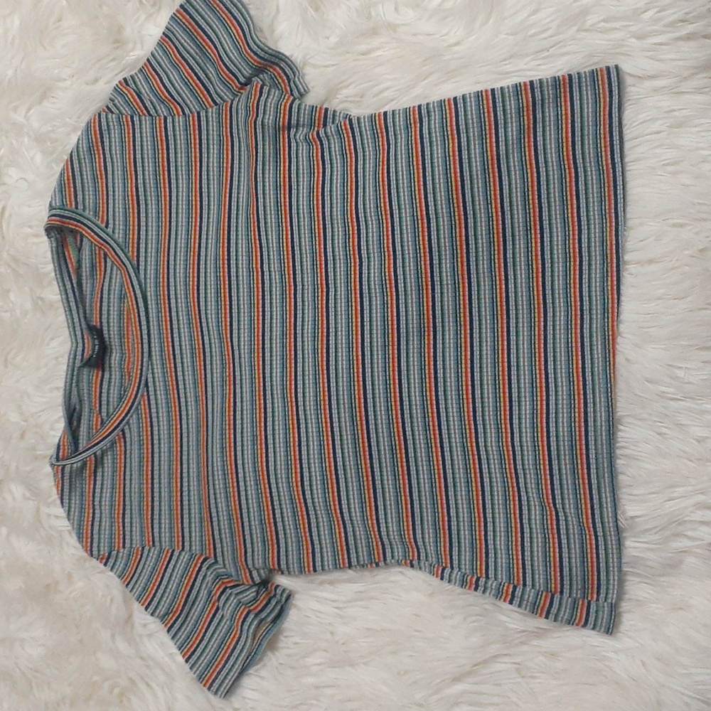 Rue 21 Striped Rainbow T-Shirt